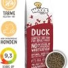WOOOF Eend 18KG - Geperst Hondenvoer - Hypoallergeen Hondenvoer - Geperste Hondenbrokken - Droogvoer -Dierenwinkel 1029x1200