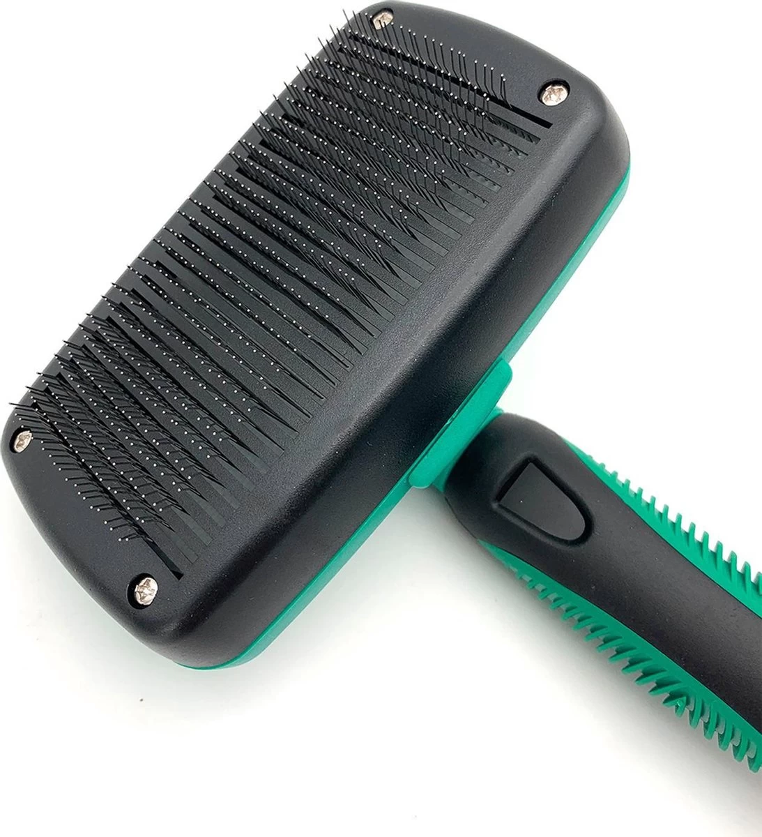 ElegaPet Hondenborstel Groen - Hondenhaar Verwijderen - Kat En Hondenkam - Slickerborstel Hond En Kat - Groomer - Ondervacht Kam Hond - Borstel Hond - Hondenborstel Langharig En Kortharig - Slickerborstel - Anti Klit/Knopen/Huidschilfers 4 ElegaPet Hondenborstel Groen - Hondenhaar Verwijderen - Kat En Hondenkam - Slickerborstel Hond En Kat - Groomer - Ondervacht Kam Hond - Borstel Hond - Hondenborstel Langharig En Kortharig - Slickerborstel - Anti Klit/Knopen/Huidschilfers - Afbeelding 2