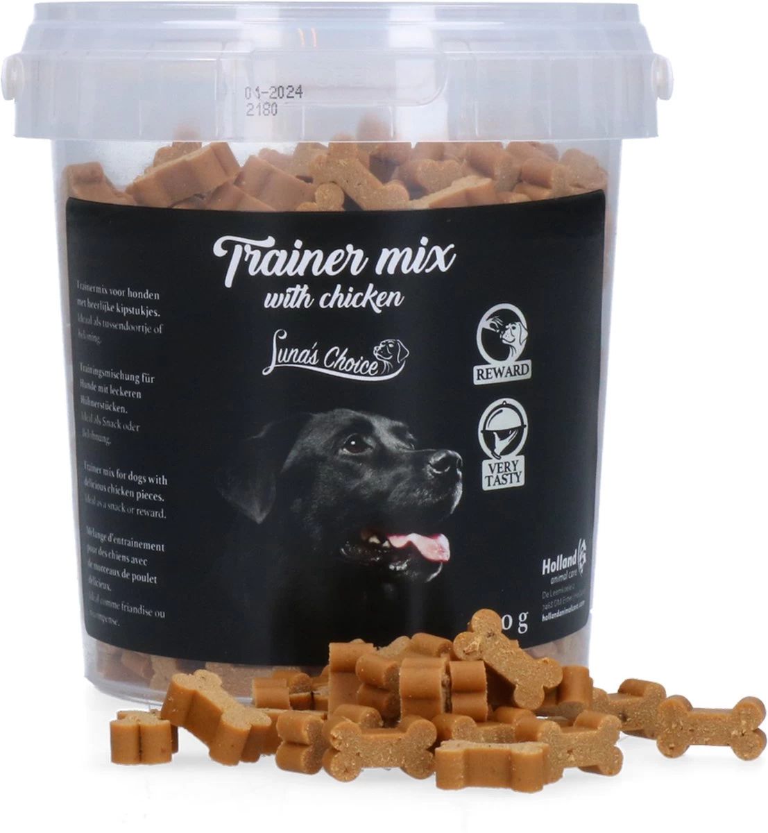 Luna’s Choice Trainermix Kipstukjes – Hondensnacks Voor Bij De Training – Zachte Hondensnoepjes – Geen Toegevoegde Suikers 3 Luna’s Choice Trainermix Kipstukjes – Hondensnacks Voor Bij De Training – Zachte Hondensnoepjes – Geen Toegevoegde Suikers