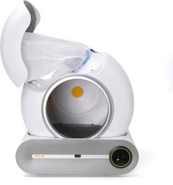 Merkloos Petlux® Zelfreinigende Automatische Kattenbak Met App En LED-Touch -Dierenwinkel 1118x1200 1