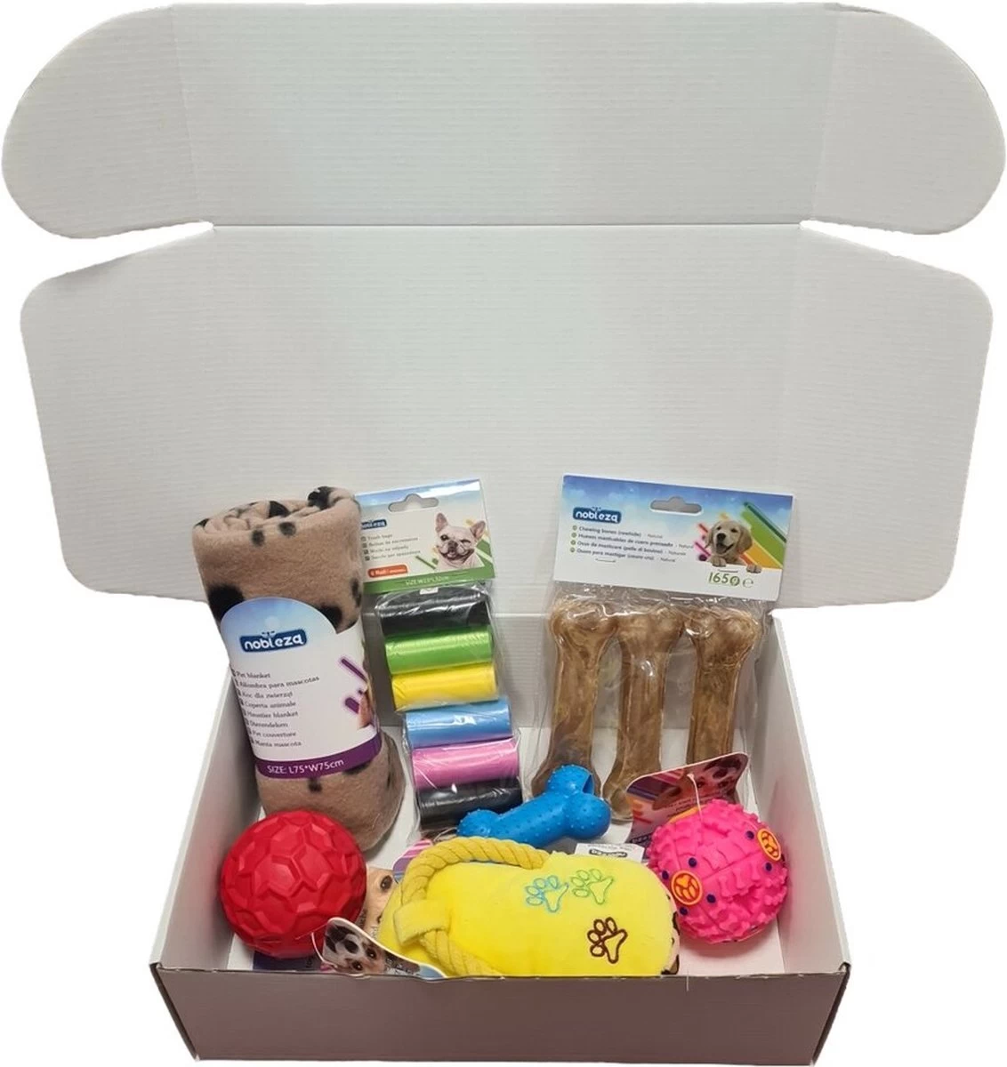Puppypakket - Puppy Cadeaupakket - Puppy Box - Puppy Speelgoed - Honden Pakket - Honden Speelgoed Pakket - Snuffelbox - Hondenspeelgoed 3 Puppypakket - Puppy Cadeaupakket - Puppy Box - Puppy Speelgoed - Honden Pakket - Honden Speelgoed Pakket - Snuffelbox - Hondenspeelgoed