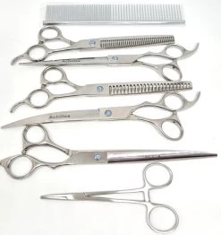 Achilles Hondenschaar - Scharenset Hond 8 INCH - 8-Delige Scharenset - Effileerschaar Hond 7 Achilles Hondenschaar - Scharenset Hond 8 INCH - 8-Delige Scharenset - Effileerschaar Hond -Dierenwinkel 1132x1200