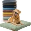 Rexproduct Hondenkussen - Hondenmand - Hondenbed Met Rits En Wasbaar - Manden & Kussens 90 X 110 CM - 0 Tot 80 Kg - SoftPet Groen -Dierenwinkel 1140x1200