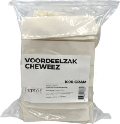 Petstyleliving Cheweez Runderhuid Kauwsnack - Voordeelzak 1 Kg - Hondensnacks