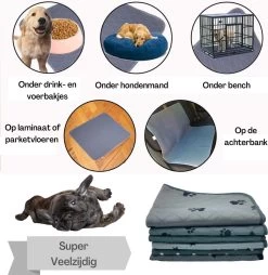 XXL Puppy Training Pad - Plasmat - Zwart - 104 X 104 Cm - Hondentoilet - Herbruikbaar - Wasbaar -Dierenwinkel 1167x1200
