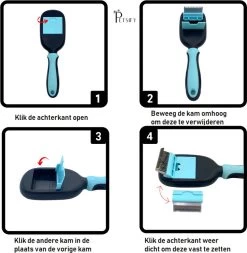Petsify - Dierenborstel - Professionele 5 In 1 Hondenborstel - Voor Hond En Kat - Tweezijdig - Hondenkam - Kattenborstel - Kattenkam -Dierenwinkel 1170x1200