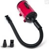 Nuvoo Professionele Hondenföhn / Waterblazer / Hondenborstel Met 3 Opzetstukken - Verstelbare Vermogen Tot 2200W - Warme / Koude Stand - Rood -Dierenwinkel 1187x1200