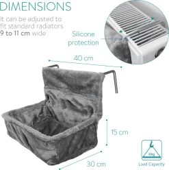 Navaris Hangmat Radiator Voor Katten - Kattenmand Voor Aan De Verwarming - Inclusief Uitneembaar Kussen - Tot 6 Kg -Dierenwinkel 1194x1200 1