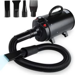 Vivid Green Waterblazer Met 3 Opzetstukken - Hondenfohn - Voor Honden - Met Geluiddemper - 2800W