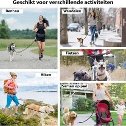 Filo Elastische Hondenriem Middel - Hardlopen En Wandelen - Hardloopriem Hond Handsfree Met Heuptasje - Looplijn Met Heupriem - Canicross Gordel Honden - Riemen - Heupgordel - Leiband -Dierenwinkel 1198x1200 6