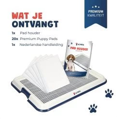 JC Pets Premium Pad Houder Met Rooster - Inclusief 20 Puppy Training Pads - Hondentoilet - Zindelijkheidstraining Hond -Dierenwinkel 1199x1200 5