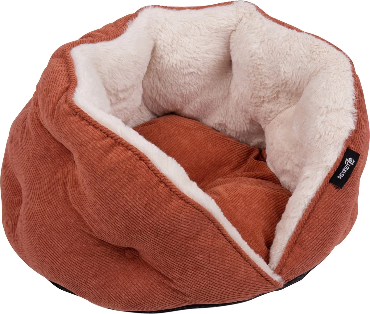District 70 TUCK - Luxe & Comfortabele Mand Kleine Honden - Terra, Donkergrijs & Zand - 50x50x30 Cm - Zand 9 District 70 TUCK - Luxe & Comfortabele Mand Kleine Honden - Terra, Donkergrijs & Zand - 50x50x30 Cm - Zand - Afbeelding 7