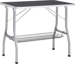 VIDAXL Hondentrimtafel Verstelbaar Met 2 Lussen En Opbergschap -Dierenwinkel 1200x1027