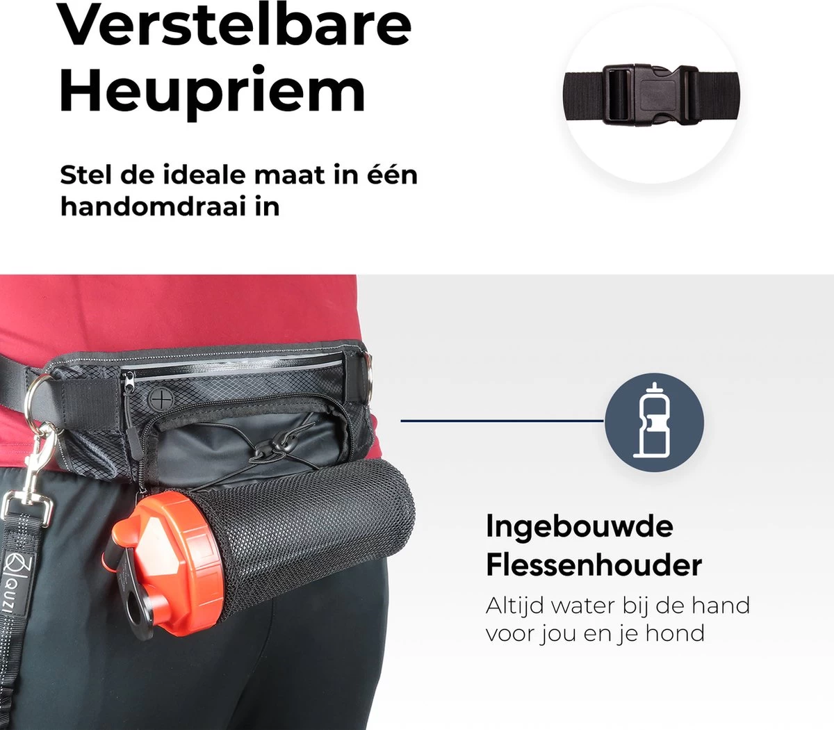 Canicross Looplijn Hond Met Heupriem Voor Hardlopen - Elastische Handsfree Hondenriem - Honden Trainingslijn - 150/200cm - Grijs 8 Canicross Looplijn Hond Met Heupriem Voor Hardlopen - Elastische Handsfree Hondenriem - Honden Trainingslijn - 150/200cm - Grijs - Afbeelding 6