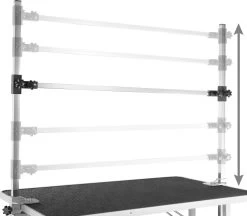 Tectake - Honden Trimtafel Met Twee Lussen - Zwart/zilver- 402893 23 Tectake - Honden Trimtafel Met Twee Lussen - Zwart/zilver- 402893 -Dierenwinkel 1200x1051