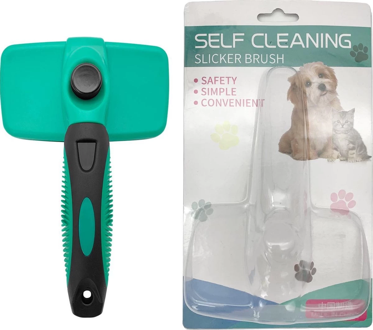 ElegaPet Hondenborstel Groen - Hondenhaar Verwijderen - Kat En Hondenkam - Slickerborstel Hond En Kat - Groomer - Ondervacht Kam Hond - Borstel Hond - Hondenborstel Langharig En Kortharig - Slickerborstel - Anti Klit/Knopen/Huidschilfers 10 ElegaPet Hondenborstel Groen - Hondenhaar Verwijderen - Kat En Hondenkam - Slickerborstel Hond En Kat - Groomer - Ondervacht Kam Hond - Borstel Hond - Hondenborstel Langharig En Kortharig - Slickerborstel - Anti Klit/Knopen/Huidschilfers - Afbeelding 8