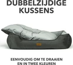 Primeplus Grote Hondenmand XL - Grijs - 100x80x20 CM - Orthopedische Hondenmanden - Hondenkussen -Dierenwinkel 1200x1071