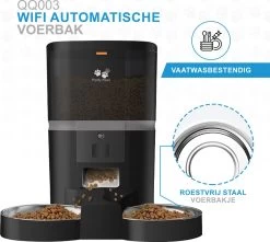 Pretty Paws QQ003 - Wifi Voermachine - Dubbele Voerbakjes - Zwart - Kat - 6L 22 Pretty Paws QQ003 - Wifi Voermachine - Dubbele Voerbakjes - Zwart - Kat - 6L -Dierenwinkel 1200x1074 1