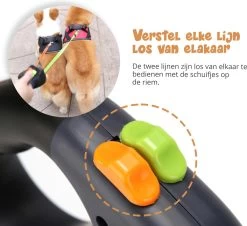 Dubbele Honden Riem – Leiband Hond – Hondenlijn – Looplijn Hond – 2 Honden – 3 Meter – Tot 12kg Per Hond – Reflecterende Lijnen – Met Zaklamp – 360° Draaien – Verstelbaar - Zwart 14 Dubbele Honden Riem – Leiband Hond – Hondenlijn – Looplijn Hond – 2 Honden – 3 Meter – Tot 12kg Per Hond – Reflecterende Lijnen – Met Zaklamp – 360° Draaien – Verstelbaar - Zwart -Dierenwinkel 1200x1096 2