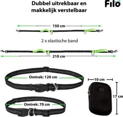 Filo Elastische Hondenriem Middel - Hardlopen En Wandelen - Hardloopriem Hond Handsfree Met Heuptasje - Looplijn Met Heupriem - Canicross Gordel Honden - Riemen - Heupgordel - Leiband -Dierenwinkel 1200x1142 6