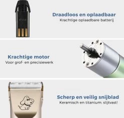 LifeGoods Hondentondeuse - Voor Katten En Honden - Complete Set - 5 Standen - Draadloos - Oplaadbaar - Goud/Zwart -Dierenwinkel 1200x1143 2