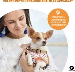 Vulpes Pets® Ultrasone Anti Blaf Apparaat – 3-in-1 Anti Blaf Apparaat Pro - Diervriendelijk & Zonder Schok - Alternatief Anti Blafband - Voor Kleine & Grote Honden - Audio - Flashlight - USB-Oplaadbaar -Dierenwinkel 1200x1151 1