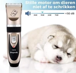 LifeGoods Hondentondeuse - Voor Katten En Honden - Complete Set - 5 Standen - Draadloos - Oplaadbaar - Goud/Zwart -Dierenwinkel 1200x1153 3