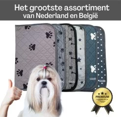 XXL Puppy Training Pad - Plasmat - Zwart - 104 X 104 Cm - Hondentoilet - Herbruikbaar - Wasbaar -Dierenwinkel 1200x1163