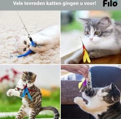 Filo Kattenhengel Set + 12 Kattenspeeltjes – Speelhengels Interactief Kattenspeelgoed – Hengel Kattenspeeltje Kittens - Speelgoed Speelhengel Vis Kat En Kitten -Dierenwinkel 1200x1170 2