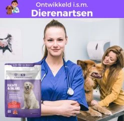 K9 Laboratories - Kalmte & Balans - Supplement - Voor Honden - Tegen Angst - Stress - Agressie - L-tryptofaan - Valeriaan - Hennepzaadolie - 60 Stuks - Voor Een Rustige Hond -Dierenwinkel 1200x1176