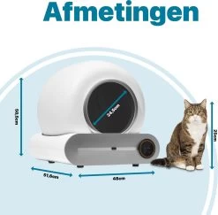 BOME Automatische Kattenbak - Zelfreinigende Kattenbak - Met App En Touchscreen - 65L -Dierenwinkel 1200x1182 3