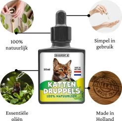 Natuurlijke Vlooiendruppels Voor Katten - Vanaf 4 Kg - 100% Natuurlijk - Vlooien - Zonder Giftige Pesticiden - 30 Ml - Speciale Formule Voor Katten - Vachtdruppels - Made In Holland -Dierenwinkel 1200x1188 1
