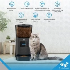 Pretty Paws PP005 Wifi Voerautomaat Zwart - Automatische Voerbak - Slimme Voerautomaat Met App - Instelbaar Voedingsschema - WIFI -Dierenwinkel 1200x1190 9