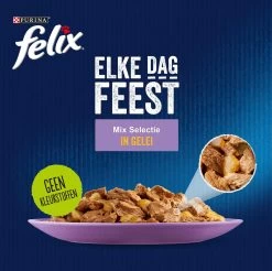 Felix Elke Dag Feest Mix Selectie In Gelei - Katten Natvoer - 80 X 85g -Dierenwinkel 1200x1193 6