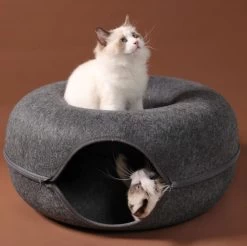 Merkloos A.K.A. Kattentunnel En Kattenmand In-1 – Kattenspeelgoed Speeltunnel Kattenhuis – Kattenhol Rond Kattenspeeltjes - Cat Cave Donut - Antraciet Vilt 13 Merkloos A.K.A. Kattentunnel En Kattenmand In-1 – Kattenspeelgoed Speeltunnel Kattenhuis – Kattenhol Rond Kattenspeeltjes - Cat Cave Donut - Antraciet Vilt -Dierenwinkel 1200x1195 6