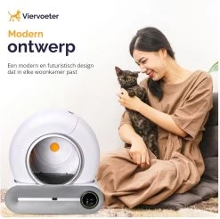 Viervoeter™ Kattenbak Zelfreinigend – Automatische Kattenbak – Zelfreinigende Kattenbak – Anti-geur – 53x58x55cm – Bedienen Via App – 65 Liter -Dierenwinkel 1200x1197 9