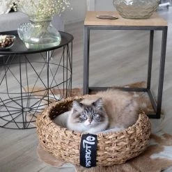 District 70 COCOON - Luxe Hondenmand Van Duurzaam Hoogwaardig Riet Met Zacht Kussen - Maten S/M/L - Large -Dierenwinkel 1200x1200 100