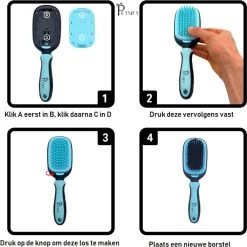 Petsify - Dierenborstel - Professionele 5 In 1 Hondenborstel - Voor Hond En Kat - Tweezijdig - Hondenkam - Kattenborstel - Kattenkam -Dierenwinkel 1200x1200 11