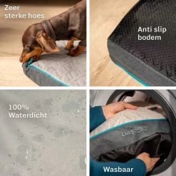 CozySense® - Orthopedisch Hondenkussen - Hondenkussen 75 X 45 Cm - Ook Geschikt Als Benchkussen & Hondenbed - Hondenkussen Bank - Traagschuim - Waterdicht - Wasbare Hoes - Maat M -Dierenwinkel 1200x1200 149