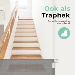 Château Animaux® - Tot 180cm Breed Traphekje Oprolbaar Hond - Stijlvolle Oplossing - Dieren Hek - Honden Hek -Dierenwinkel 1200x1200 180
