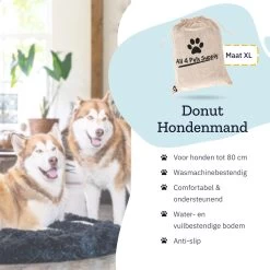 All 4 Pets Supply® Hondenmand Donut - Maat XL - Geschikt Voor Honden Tot 100 Cm - Hondenkussen - Zwart 18 All 4 Pets Supply® Hondenmand Donut - Maat XL - Geschikt Voor Honden Tot 100 Cm - Hondenkussen - Zwart -Dierenwinkel 1200x1200 212