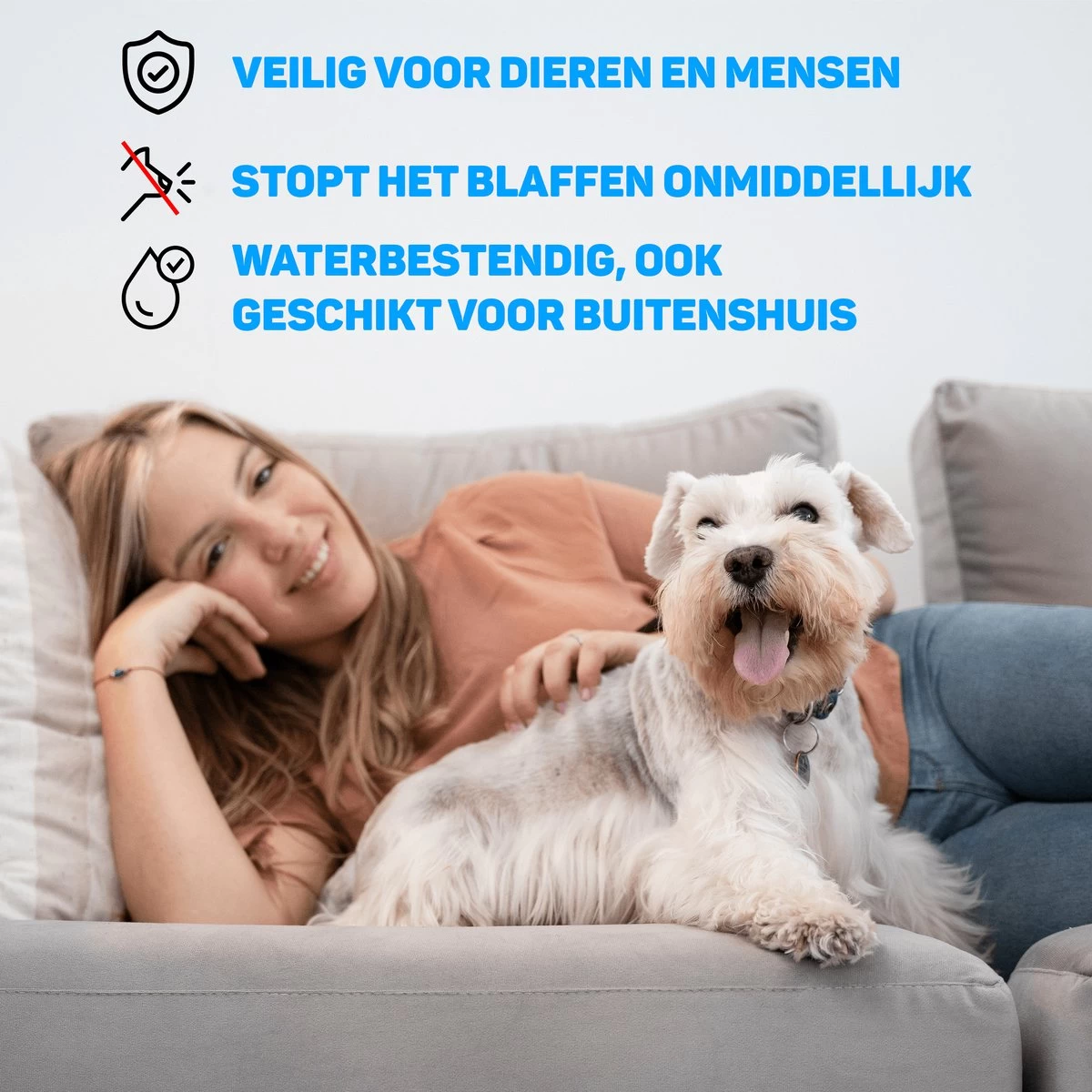 Vulpes Pets® Anti Blaf Apparaat Pro - Anti Blafband Voor Alle Honden - Luxe Hondentrainer - Diervriendelijk & Zonder Schok - Inclusief 9V Batterij - Waterbestendig - Ophangbaar - Instelbare Ultrasone Niveauregeling - 4 Standen 8 Vulpes Pets® Anti Blaf Apparaat Pro - Anti Blafband Voor Alle Honden - Luxe Hondentrainer - Diervriendelijk & Zonder Schok - Inclusief 9V Batterij - Waterbestendig - Ophangbaar - Instelbare Ultrasone Niveauregeling - 4 Standen - Afbeelding 6