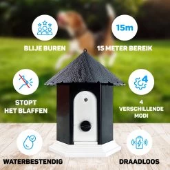Vulpes Pets® Anti Blaf Apparaat Pro - Anti Blafband Voor Alle Honden - Luxe Hondentrainer - Diervriendelijk & Zonder Schok - Inclusief 9V Batterij - Waterbestendig - Ophangbaar - Instelbare Ultrasone Niveauregeling - 4 Standen 21 Vulpes Pets® Anti Blaf Apparaat Pro - Anti Blafband Voor Alle Honden - Luxe Hondentrainer - Diervriendelijk & Zonder Schok - Inclusief 9V Batterij - Waterbestendig - Ophangbaar - Instelbare Ultrasone Niveauregeling - 4 Standen -Dierenwinkel 1200x1200 285