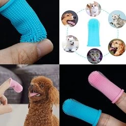 Doodadeals® 4 Stuks Siliconen Honden Tandenborstel - Tanden Borstel Hond - Silicone Dog Tootbrush - Multikleur -Dierenwinkel 1200x1200 3