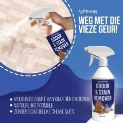 Petsly Odour & Stain Remover - Geurverwijderaars - Urine Vlekken Verwijderen Urinegeur Verwijderen Met Plantaardige Enzymen - 1L -Dierenwinkel 1200x1200 39