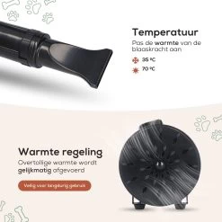 MiMOPETS® Hondenföhn Met 4 Opzetstukken – Waterblazer Voor Honden Met Geluiddemper -Hondendroger - Zwart -Dierenwinkel 1200x1200 409
