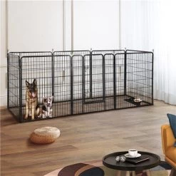 Merkloos Topmast Premium Puppyren - 120 Cm Hoog - 640 Cm Omtrek - Hondenren - Hondenhok - Zwart -Dierenwinkel 1200x1200 415