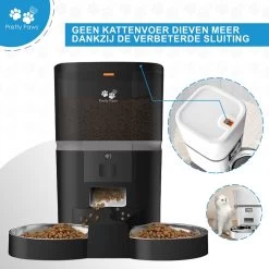 Pretty Paws QQ003 - Wifi Voermachine - Dubbele Voerbakjes - Zwart - Kat - 6L 19 Pretty Paws QQ003 - Wifi Voermachine - Dubbele Voerbakjes - Zwart - Kat - 6L -Dierenwinkel 1200x1200 441