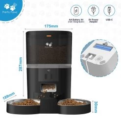 Pretty Paws QQ003 - Wifi Voermachine - Dubbele Voerbakjes - Zwart - Kat - 6L 20 Pretty Paws QQ003 - Wifi Voermachine - Dubbele Voerbakjes - Zwart - Kat - 6L -Dierenwinkel 1200x1200 442