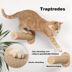 Klimmuur Kat XXL Editie - Krabpaal - Katten Klimmuur - Katten Klim Wand - Met Hangmat -Dierenwinkel 1200x1200 454